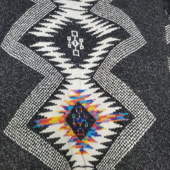 Estudio Moda Womens Cardigan Open Front Sweater Small Aztec Southwest Spanish - Picture 5 of 8